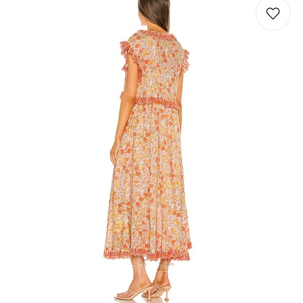 Free People Milania Midi Dress in Confetti Combo - Picture 3 of 11